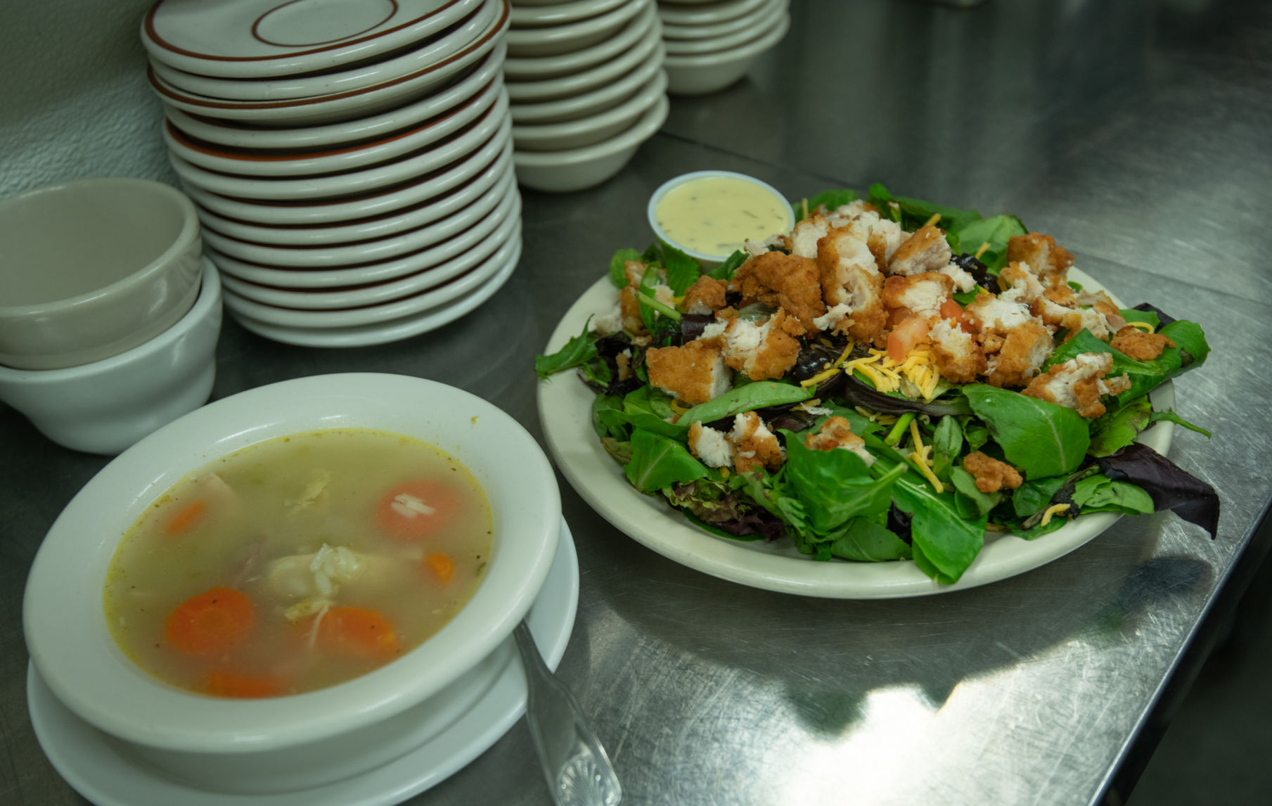 Soup and salad